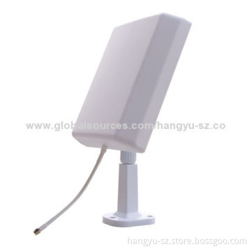 2.3 to 2.7GHz 12dBi Wall-mounted Antenna, Low VSWR, Wide Broadband, Compact Size and Light Structure